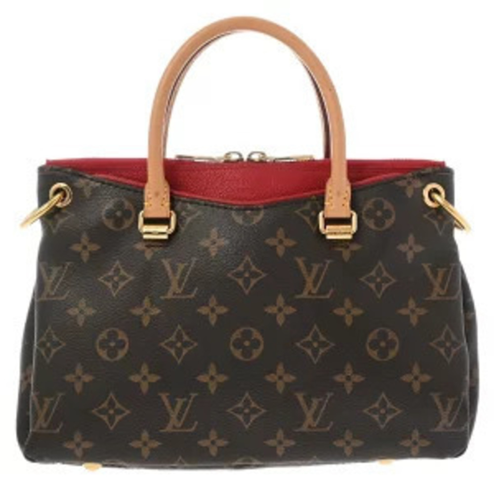 Louis Vuitton Monogram Pallas Rose Pink Canvas Handbag